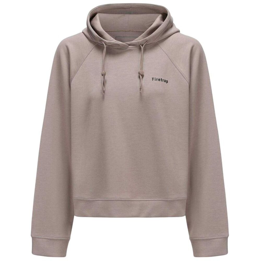 Firetrap Womens/Ladies Drawstring Hoodie / Stone